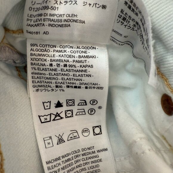 Levis Wedgie Jeans Womens 25 Light Wash High Rise Stretch Ankle - Picture 8 of 8